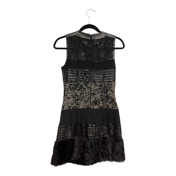 Diane Von Furstenberg Alty Astra Black Shift Knee Length Dress Size 0 - Picture 4 of 7